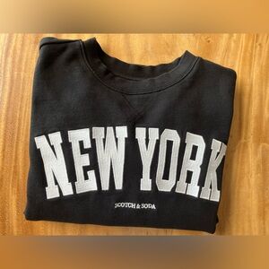 Scott & Soda Cozy New York Crewneck Sweatshirt (M)